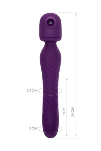JOS - Kisom 2 in 1 Stimulator - Purple photo