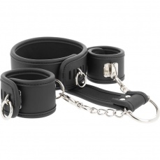 Fetish Submissive - Bound Neck to Wrist Restraints - Black photo