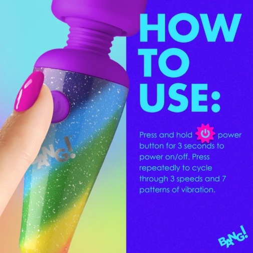 Bang! - Rainbow Mini Wand Vibrator 照片