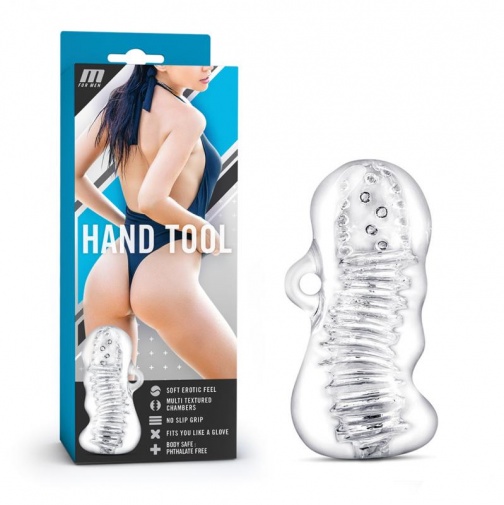 M For Men - Hand Tool Masturbator - Clear photo