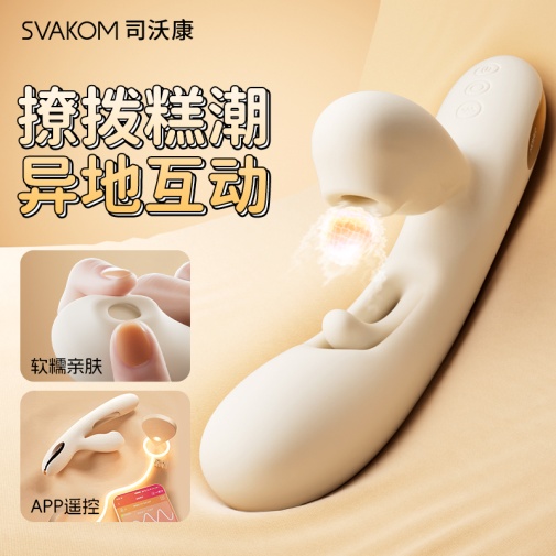SVAKOM - Uneco 智能G點吸啜三重刺激震動器 - 白色 照片