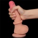 Lovetoy - 7.5" 微曲帶包皮仿真陽具 - 肉色 照片-6