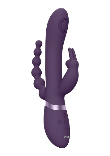 Vive - Rini Double Rabbit Vibrator - Purple photo