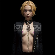 Lovetoy - Rebellion Reign 項圈連牽帶 - 黑色 照片