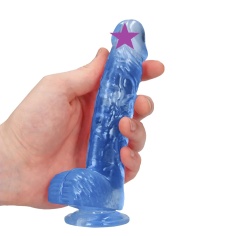 RealRock - 6" Realistic Dildo w Balls - Blue photo
