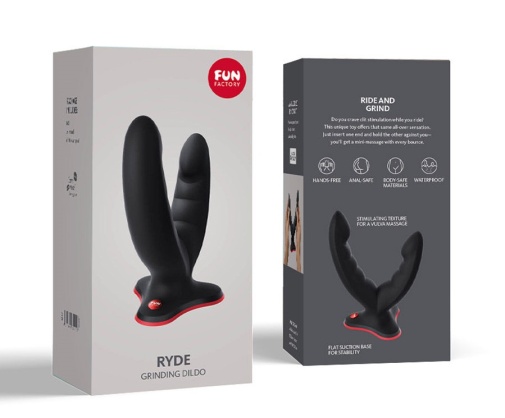 Fun Factory - Ryde Grinding Double Dildo - Black photo