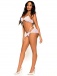 Leg Avenue - Rhinestone 3pcs Set - White - M photo-4