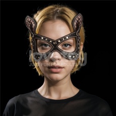 Lovetoy - Rebellion Reign Bunny Eye Mask - Black photo