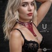 Master Series - Captivate Collar w Body Chain - Red photo-6