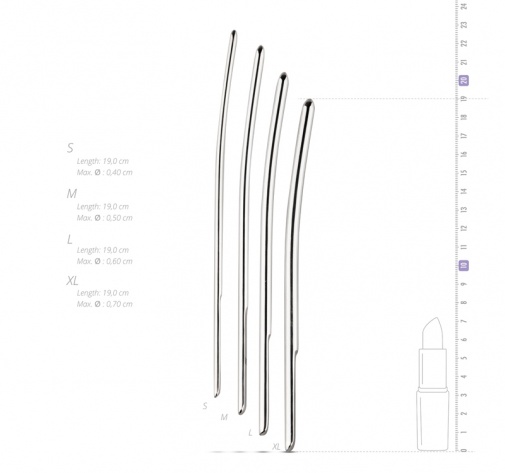 Sinner Gear - Dilator Set 4 pcs - Silver photo