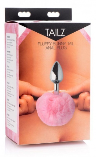 Tailz - Fluffy Bunny Tail Anal Plug - Pink photo