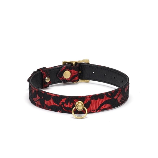 Liebe Seele - Victorian Garden Lace Choker - Red photo