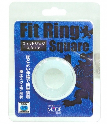 Mode Design - Fit Ring - Square - Milky White photo