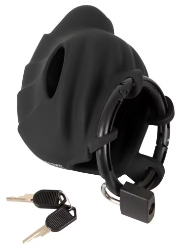 Black Velvets - Cock & Ball Chastity Cage - Black photo