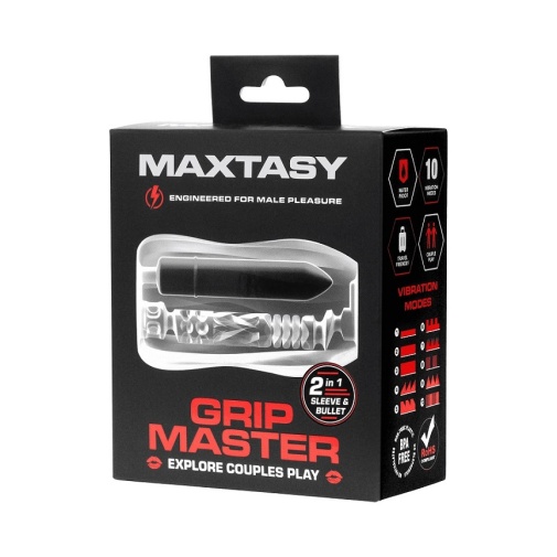 Maxtasy - Grip Master Masturbator - Clear photo