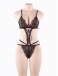Ohyeah - Charming Lace Teddy - Black - M photo-4