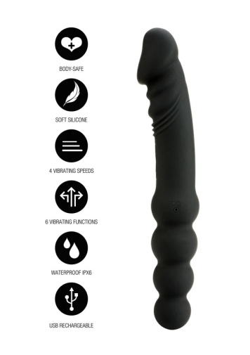 Hidden Desire - Extreme Dual Anal Vibrator - Black photo