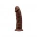 Silexpan - 6'' Dual Destiny Premium Silicone Dildo - Brown photo