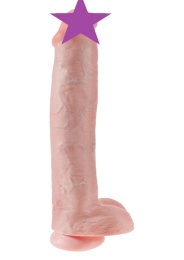 King Cock - Cock 15" With Balls - Flesh photo