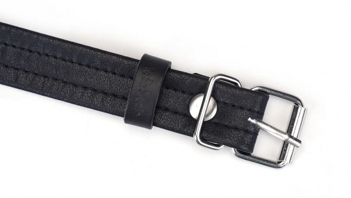 Liebe Seele - Black Bond Leather Blindfold photo