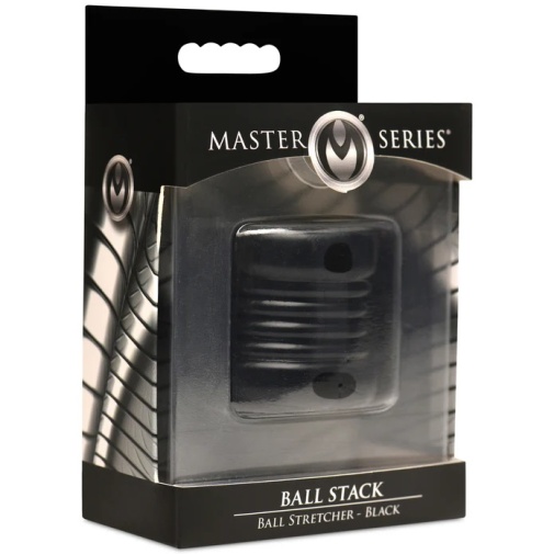 Master Series - 柔軟彈性箍睪環 - 黑色 照片