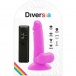Diversia - 彈性震動假陽具 17厘米 - 紫色 照片-8