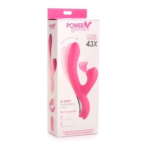 Power Bunnies - Come Hither 43X 兔子震动棒 - 粉红色 照片