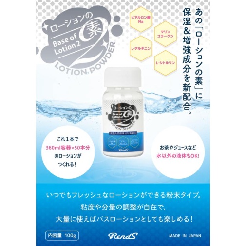 Rends - Base of Lubricant Bottle - 100g photo