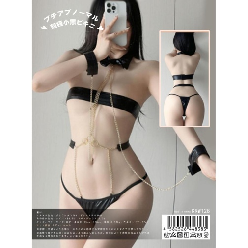 KR - Petite Abnormal Bikini KRW-128 - Black 照片