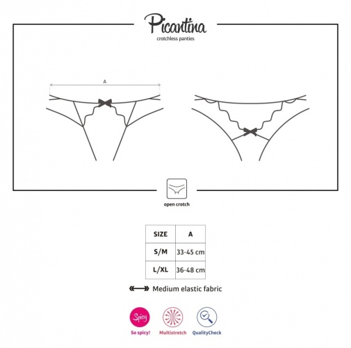 Obsessive - Picantina Crotchless Thong - Cherry Tomato - S/M photo