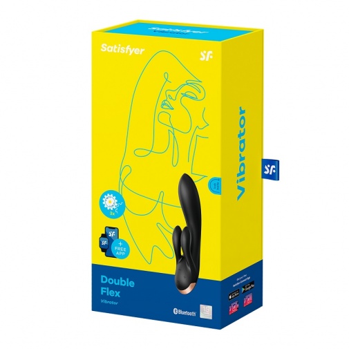 Satisfyer - Double Flex Rabbit - Black photo