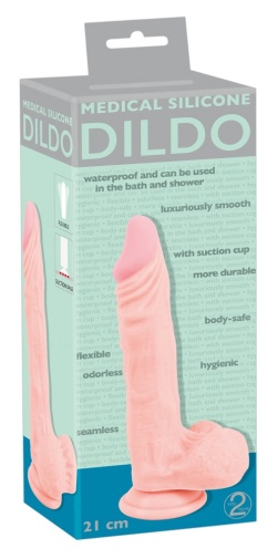 Medical Silicone - 假阳具带球 21 厘米 照片