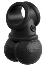 King Cock - Crown Jewels Weighted Balls - Black photo