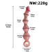 FAAK - Soul Vibro Anal Beads - Flesh 照片-10