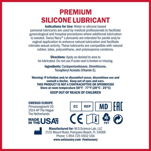 Swiss Navy - Silicone Lubricant - 59ml photo