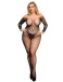 Ohyeah - Fishnet Diamonds Bodystocking - Black - XL photo-3