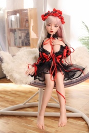Erity 迷你動漫洋娃娃巨乳蘿莉 靈活骨架超柔軟矽膠仿真性愛娃娃 100cm 照片