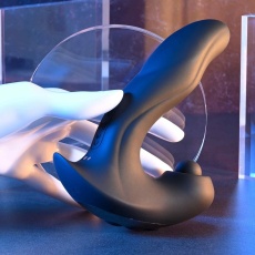 Gender X - Mad Tapper Vibrator w Clit Stimulator - Black photo