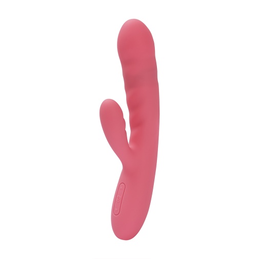 SVAKOM - Avery Thrusting Rabbit Vibrator - Strawberry Pink photo