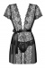 Obsessive - Alluria Peignoir & Thong - Black - L/XL photo-7