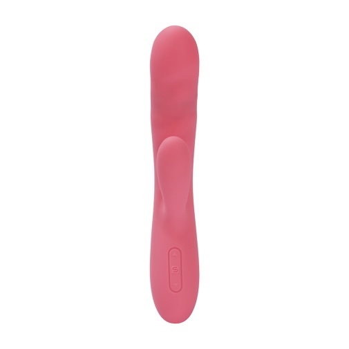 SVAKOM - Avery Thrusting Rabbit Vibrator - Strawberry Pink photo