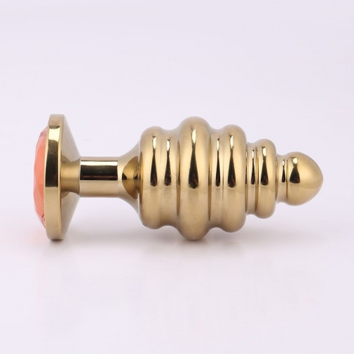 MT - 後庭塞 90x40mm - 金色/橙色 照片