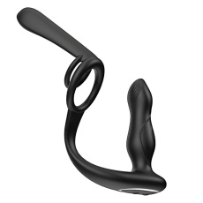 Nasstoys - Encancer Prostate Massager w Cock Ring - Black 照片