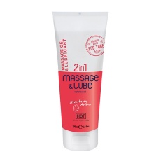HOT - Silky Touch Massage & Lube 2in1 - Strawberry - 200ml photo