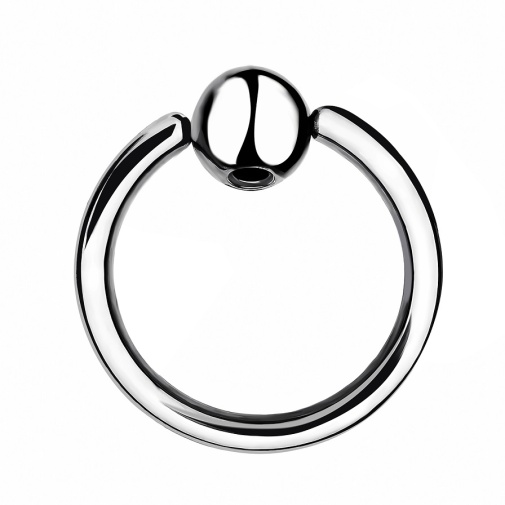 FAAK - Steel Anal Plug w Cock Ring L photo