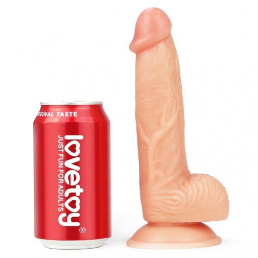 Lovetoy - 8" 極柔軟仿真陽具 - 肉色 照片