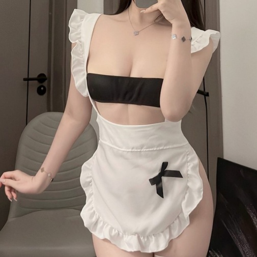KR - Sexy Maid Costume KRW-098 - Black photo