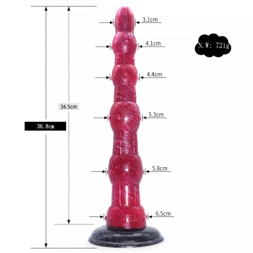 FAAK - Swing Beads Anal Dildo - Aula photo
