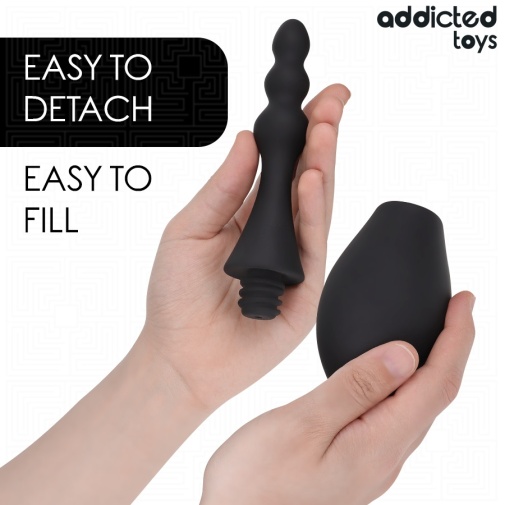 Addicted Toys - #4 旅行裝灌腸器 - 黑色 照片