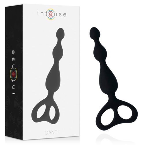 Intense - Danti 絲滑矽膠串珠後庭塞 - 黑色 照片